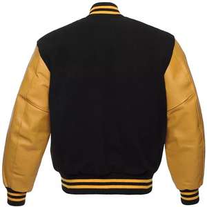 Veste de baseball universitaire unisexe, style varsity, printemps, formelle, broderie sur le devant, coupe ample, imperméable, pour étudiants de Chicago - Product Image 2