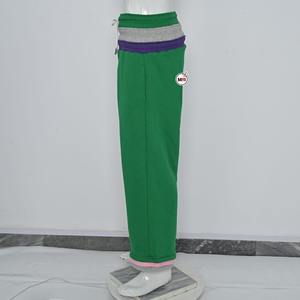 Oversized French Terry Flared <b>Trouser</b> Unisex Mid-<b>Waist</b> Drawstring Straight Wide-Leg Pants Distressed High Quality Heavyweight - Product Image 1