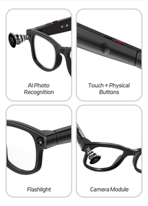 Lunettes Intelligentes G1 4K avec Caméra, Recharge Sans Fil, Traduction IA, Enregistrement Vidéo Silencieux HD 8MP, Assistant Vocal IA et Application - Product Image 2
