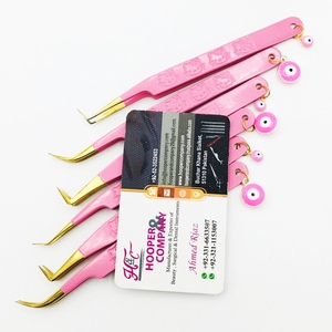 Pinzas duraderas profesionales de acero inoxidable de calidad superior Hot Picks Evil Eye Mink Lash Pinzas de extensión de pestañas Nuevo - Product Image 6