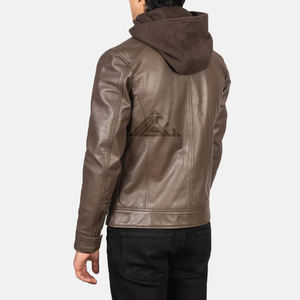 Chaqueta de cuero hecha a mano de primera calidad para hombres Material de grano completo Ajuste y diseño moderno para mercados de moda de alta gama - Product Image 5