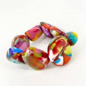 Brazaletes de Moda en Oferta, Brazalete de Resina de Estilo Chino Retro Personalizado, Diseño de Joyería Exagerada para Mujer - Product Image 3