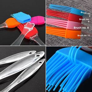 Transparent Handle <b>Silicone</b> and Plastic Brush for Barbecue Kitchen Sauce Milk Oil Cake <b>Baking</b> - Product Image 4