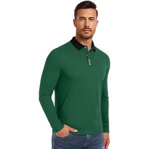 Chemises décontractées pour hommes à manches longues en gros, 100% coton, respirantes, séchage rapide, boutons classiques, couleur unie - Product Image 2