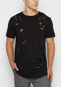 Custom Design Distressed Embroidery Tee Vintage Hip Hop <b>T</b>-<b>Shirt</b> Oversized <b>Acid</b> <b>Washing</b> <b>T</b> <b>Shirt</b> for Men - Product Image 2