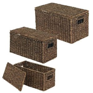 Rotin meilleure vente panier de rangement en osier décor à la maison naturel brun foncé chambre d'hôtel qualité supérieure - Product Image 2