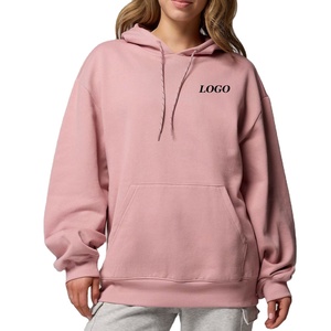 Sweat-shirt pour femme respirant à prix avantageux et réglable avec logo personnalisé en couleur unie pour les acheteurs en gros avec manches longues, vêtements décontractés - Product Image 1