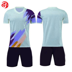 ชุดเสื้อฟุตบอลคอกลมแบบใหม่สำหรับผู้ใหญ่ ตัดเย็บด้วยระบบอัตโนมัติ ชุดกีฬาฟุตบอล ปักชื่อได้ ผลิตจากโพลีเอสเตอร์ 100% กันน้ำ - Product Image 5