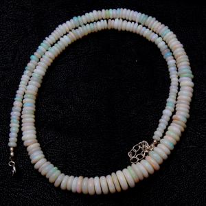 Cuentas de ópalo australiano natural con forma de neumático liso Cuentas de collar de ópalo de fuego múltiple natural Tamaño 4X9MM Aprox. 15 ''pulgadas de calidad superior - Product Image 1