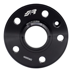 2 entretoises de roue noires 10 mm 5x112 57.1 avec boulons - Product Image 2
