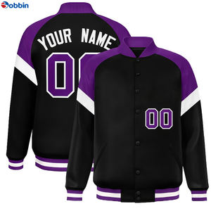 Veste universitaire unisexe pour homme BOBBIN INDUSTRIES, vente chaude, personnalisable, style baseball, tissu en toile, polaire, grande taille - Product Image 6