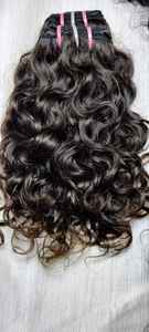 Venta al por mayor de alta calidad virgen crudo indio Remy extensiones de cabello humano de doble trama onda natural-fabricante directo - Product Image 5