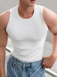 Super Soft <b>Men</b> <b>White</b> Colour <b>Vest</b> Plain Cotton Sleeveless Undershirt for Daily Comfort Sweat Absorbing Durable Premium quality - Product Image 6