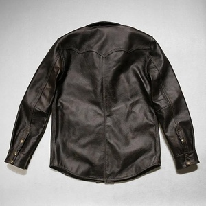 เสื้อเชิ้ตแขนยาวสำหรับผู้ชายสีดำลายตารางของผู้ชาย - Product Image 3