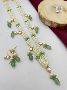 Ensemble de colliers Kundan de haute qualité Top bijoux plaqués or du fabricant indien Style Vintage de luxe fêtes de mariage personnalisées - Product Image 2