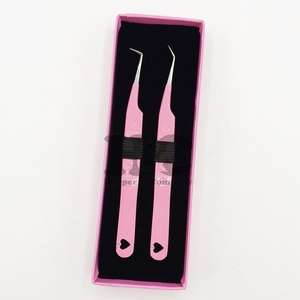 Pinzas de pestañas sostenibles Top Deal con puntas de fibra puntiagudas Logotipo privado Pinzas de extensión de pestañas MINK Punta de fibra de embalaje - Product Image 6