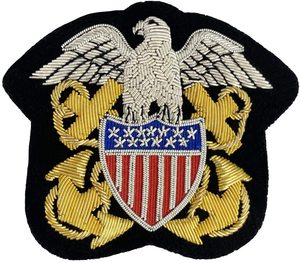 Insignias de chaqueta bordadas a mano personalizadas OEM Lingote Alambre metálico Uniforme profesional Insignias hechas a mano - Product Image 5