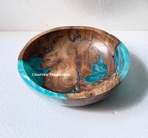 Best-seller Bol de service en bois fait main Nouveauté Ustensiles de cuisine artisanaux en bois personnalisés pour la décoration de la maison pour la fête - Product Image 4