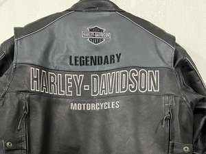 Chaqueta de Cuero Genuino Harley con Logo Bordado en 3D Hecha a Medida para Hombre, Mangas Convertibles, Forro Extraíble, Anti-UV - Product Image 5