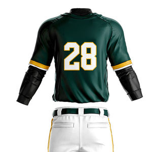 Uniformes de Béisbol Sublimados Personalizados, Conjunto con Cuello Redondo y Bolsillos, Diseños Unisex Personalizados, Poliéster/Spandex de Secado Rápido - Product Image 5