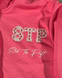 Personalizado de gran tamaño de peso pesado Vintage Stone Wash apliques bordado parche desgastado Rhinestone Boxy Zip up Sudadera con capucha para hombres - Product Image 6