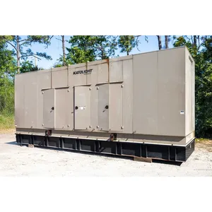 Groupe électrogène diesel industriel triphasé d'occasion 600 kW 277/480 V, groupe de secours commercial fermé - Product Image 2