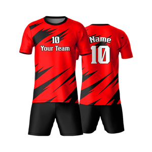 Vente en gros personnalisé pas cher sublimation adultes maillot de football 100% polyester uniforme de football respirant maillots de football ensembles pour hommes - Product Image 6