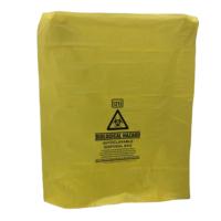Venta al por mayor bolsas de basura médica PE Hospital amarillo clínico biohazard bolsa de basura de buena calidad bolsa de basura para el Hospital