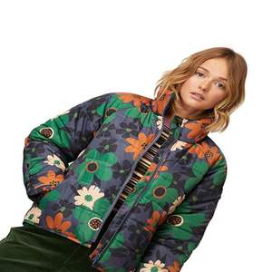 Chaquetas Acolchadas de Invierno para Mujer, Más Vendidas, Transpirables, con Forro de Spandex, Relleno de Algodón, Diseño Sublimado de Punto, con Botones - Product Image 6