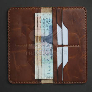 Wholesale Direct Sales Leather Single Shade Long Bifold <b>Wallet</b> For Men Cards Holder Leather <b>Money</b> Clip Holding Bifold <b>Wallet</b> - Product Image 4