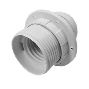 2 pezzi portalampada E27, portalampada termoplastica bianca con anello/portalampada - Product Image 2