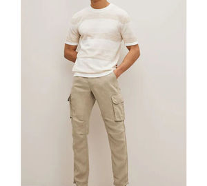 Pantalones cargo hechos a medida para hombre con tela deportiva de algodón, estilo Jogger y diseño de múltiples bolsillos. - Product Image 2