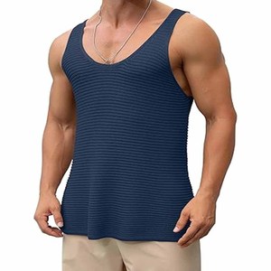 Ropa de calle informal de secado rápido, camiseta sin mangas de gimnasio para hombre, camiseta sin mangas de entrenamiento atlético, nuevo logotipo personalizado de alta calidad hecho por Dress Sports - Product Image 1