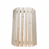 Aksesori Ruang Sauna Kap Lampu Kayu Terbuat dari Kayu Pinus Putih Finlandia; Penutup Pelindung LED; Pelindung Lampu Anti Ledakan