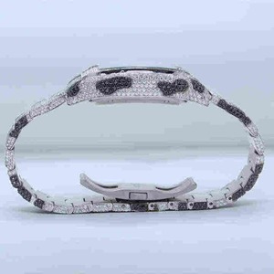 Reloj Mecánico de Lujo Personalizado de Estilo Hip Hop, Hecho a Mano en Acero Inoxidable con Diamantes Cultivados en Laboratorio con Claridad VVS, Superventas - Product Image 5