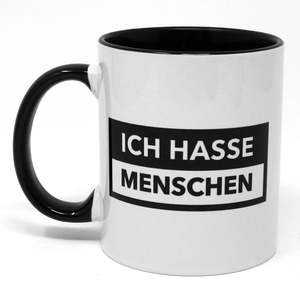 Handmade Modern <b>Ceramic</b> <b>Cups</b> 'I Hate People' Mug 400ml Capacity Microwave Safe Hot & Cold Thermal Insulation for Giveaways - Product Image 3