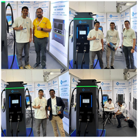 Station de recharge rapide DC pour véhicules électriques, usage commercial, nouvelle génération, 240 kW, étanche IP54, CCS2, GBT, NACS, avec OCPP, 250 A, efficacité 97 %, vente en gros