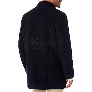 Veste en laine à bas prix de haute qualité avec logo personnalisé imprimé pour hommes Vestes en laine personnalisées grande taille - Product Image 4