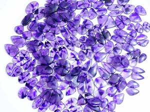 100% par de amatistas naturales piedras preciosas sueltas mezcla forma y tamaño par de amatistas cabujón piedras preciosas sueltas para uso fabricación de joyas - Product Image 6