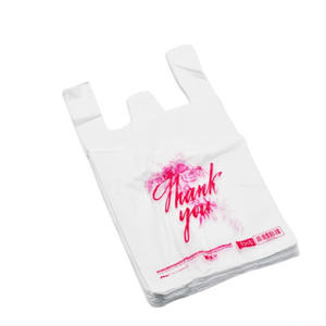 Logotipo personalizado huecograbado impreso camiseta bolsas de plástico HDPE/LDPE mango de chaleco materiales reciclados para uso en supermercados - Product Image 4