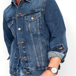 Veste en jean en coton de haute qualité, nouvelle collection, personnalisée, tendance, pour hommes, en gros - Product Image 2