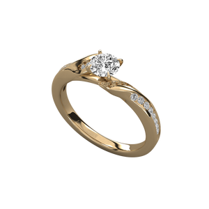 Anillo Solitario de Oro de 10K para Mujer con Diamante Cultivado en Laboratorio - Product Image 2