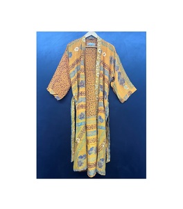 Kimono de Seda Crepé Hecho a Mano para Mujer, Suave y Fluido, de Seda Pura, Estilo Bohemio, para Primavera/Verano, para la Playa, con Cintura Elástica - Product Image 1