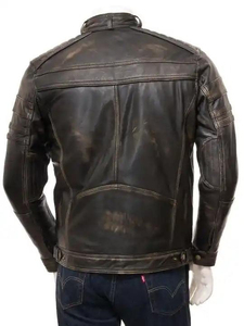 Best Quality Winter Leather <b>Jacket</b> for men Top Selling Front Logo Solid Pattern with <b>Mandarin</b> <b>Collar</b> Price crocodile skin - Product Image 4