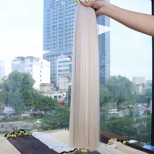 Cabello humano al por mayor Cabello crudo Vietnam 100 gramos Colores claros Super Double Drawn 26 pulgadas Natural Straight - Product Image 1