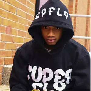 Sudadera con capucha recortada para hombre con logotipo privado personalizado de fábrica, venta al por mayor, forro polar de algodón, dobladillo cortado, impresión Digital, diseño de soplo 3D para invierno - Product Image 6