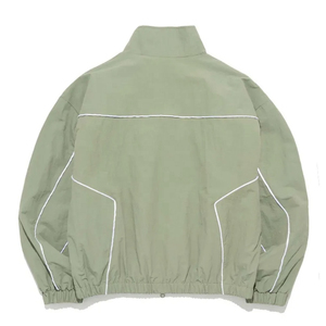 Survêtement coupe-vent surdimensionné personnalisé avec logo imprimé en gros |   Ensemble 2 pièces pour homme, polyester léger et respirant pour l'automne - Product Image 2