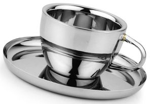 Wholesaler Drinking Metal <b>Cups</b> Double Wall <b>Tea</b> <b>Cups</b> With Handle Coffee <b>Tea</b> & Espresso Supplies <b>Tea</b> <b>Cup</b> with <b>Saucer</b> - Product Image 2