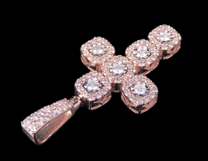 Pendentif croix Hip Hop en argent sterling S925 pour hommes et femmes avec diamant Moissanite Style religieux Bijoux Charm - Product Image 3