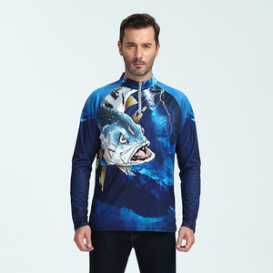 Maillot de pêche à manches longues personnalisé pour hommes, chemise respirante et imperméable, grande taille, prix raisonnable pour adultes - Product Image 5